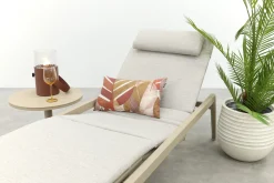Corfu verrijdbaar ligbed incl. kussen - Latte