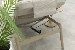 Corfu verrijdbaar ligbed incl. kussen - Latte