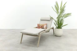 Corfu verrijdbaar ligbed incl. kussen - Latte
