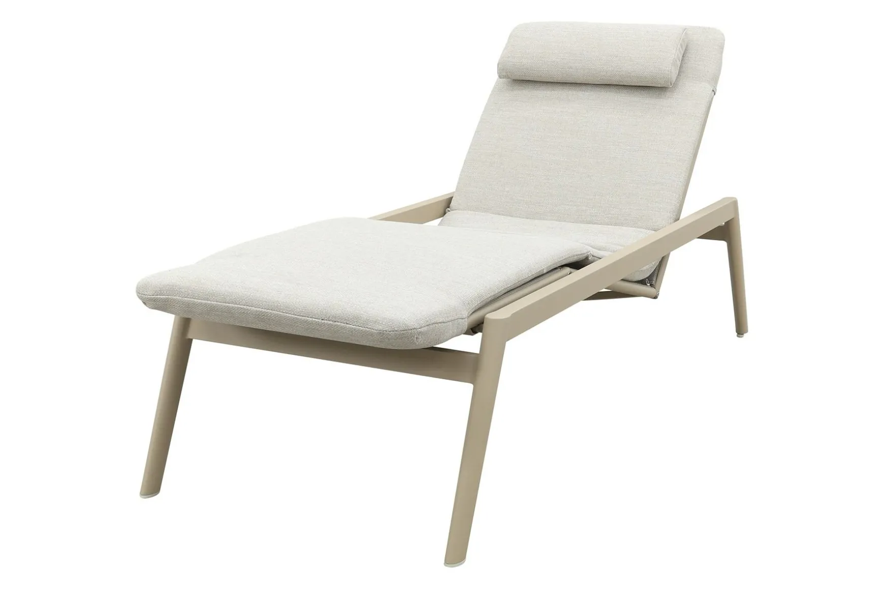 Corfu verrijdbaar ligbed incl. kussen - Latte