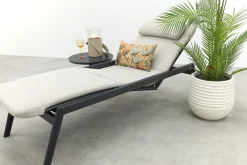 Corfu verrijdbaar ligbed incl. kussen - Royal Grey