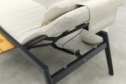 Corfu verrijdbaar ligbed incl. kussen & side table - Royal Grey