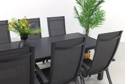 Corsica/Alma 210 cm. - verstelbare tuinset - 7-delig