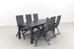 Corsica/Alma 210 cm. - verstelbare tuinset - 7-delig
