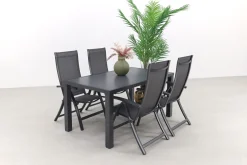 Corsica/Alma 160 cm. - verstelbare tuinset - 5-delig