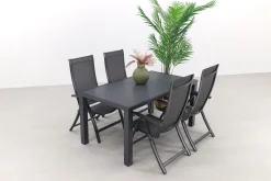 Corsica/Alma 160 cm. - verstelbare tuinset - 5-delig