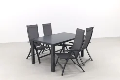 Corsica/Alma 160 cm. - verstelbare tuinset - 5-delig