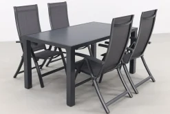 Corsica/Alma 160 cm. - verstelbare tuinset - 5-delig