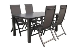 Corsica/Alma 160 cm. - verstelbare tuinset - 5-delig