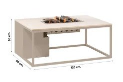 Cosiloft Gashaard 120x80 cm. (Incl. gratis glasset) - Sandy beige