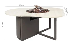 Cosiloft Novi organische gashaard - Espresso bruin