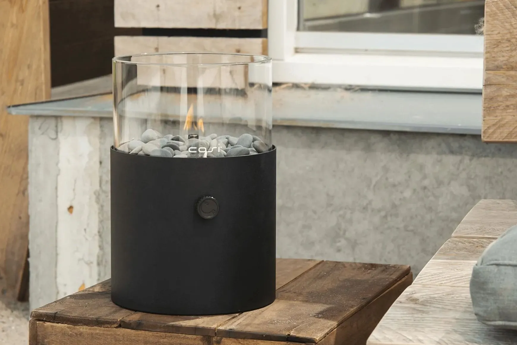 Cosiscoop XL - black - gaslantaarn met gratis gaspatroon