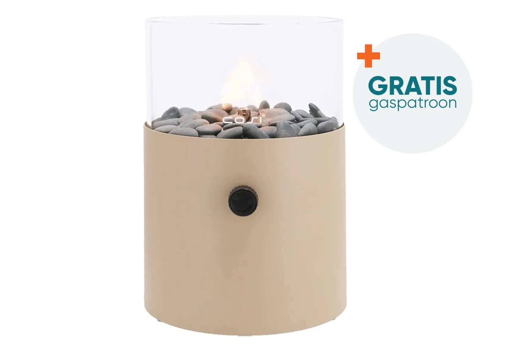 Cosiscoop XL - sandy beige - gaslantaarn met gratis gaspatroon