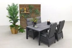 Darwin/Baltimor 180 cm. verstelbare tuinset - 5-delig