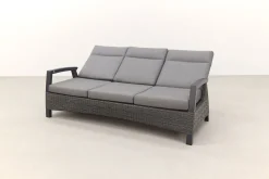 Darwin/Jersey stoel-bank loungeset 4-delig verstelbaar - Antraciet