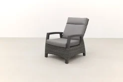 Darwin verstelbare loungestoelen + Atlanta bijzettafel - antraciet