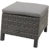 Darwin wicker dining voetenbank - antraciet