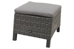 Darwin wicker dining voetenbank - antraciet