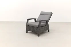 Darwin wicker verstelbare loungestoel - Antraciet