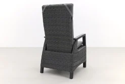 Darwin wicker verstelbare tuinstoel - antraciet