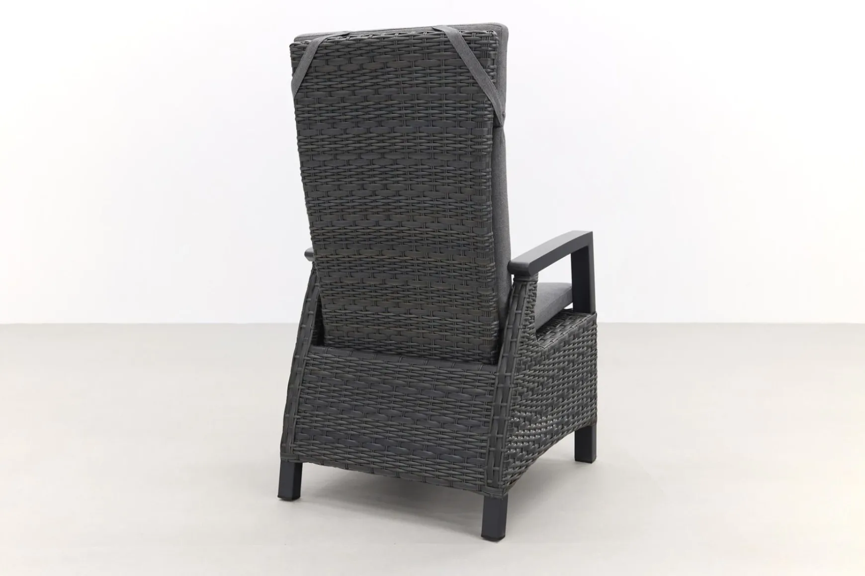 Darwin wicker verstelbare tuinstoel - antraciet