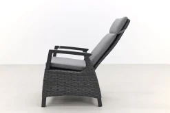 Darwin wicker verstelbare tuinstoel - antraciet