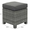 Delta lounge diningset - 6 delig- Organic grey