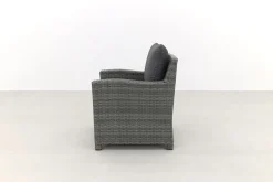 Delta lounge diningset - 6 delig- Organic grey