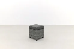 Delta lounge diningset - 6 delig- Organic grey