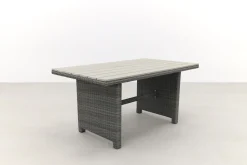 Delta lounge diningset - 6 delig- Organic grey