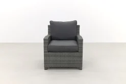 Delta lounge diningset - 6 delig- Organic grey