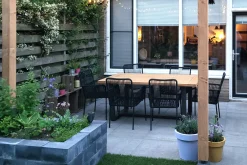 Denver stapelbare rope tuinstoel - Zwart