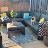 Divan aluminium loungeset - hoekbank - antraciet