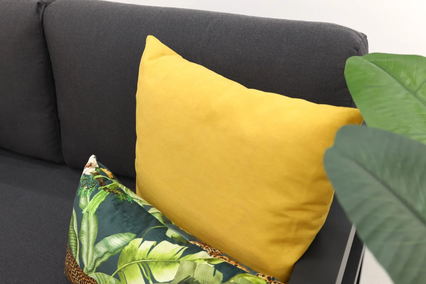 Divan aluminium loungeset - hoekbank - antraciet