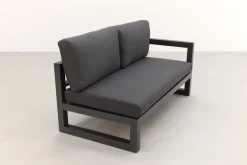 Divan aluminium loungeset - hoekbank - antraciet