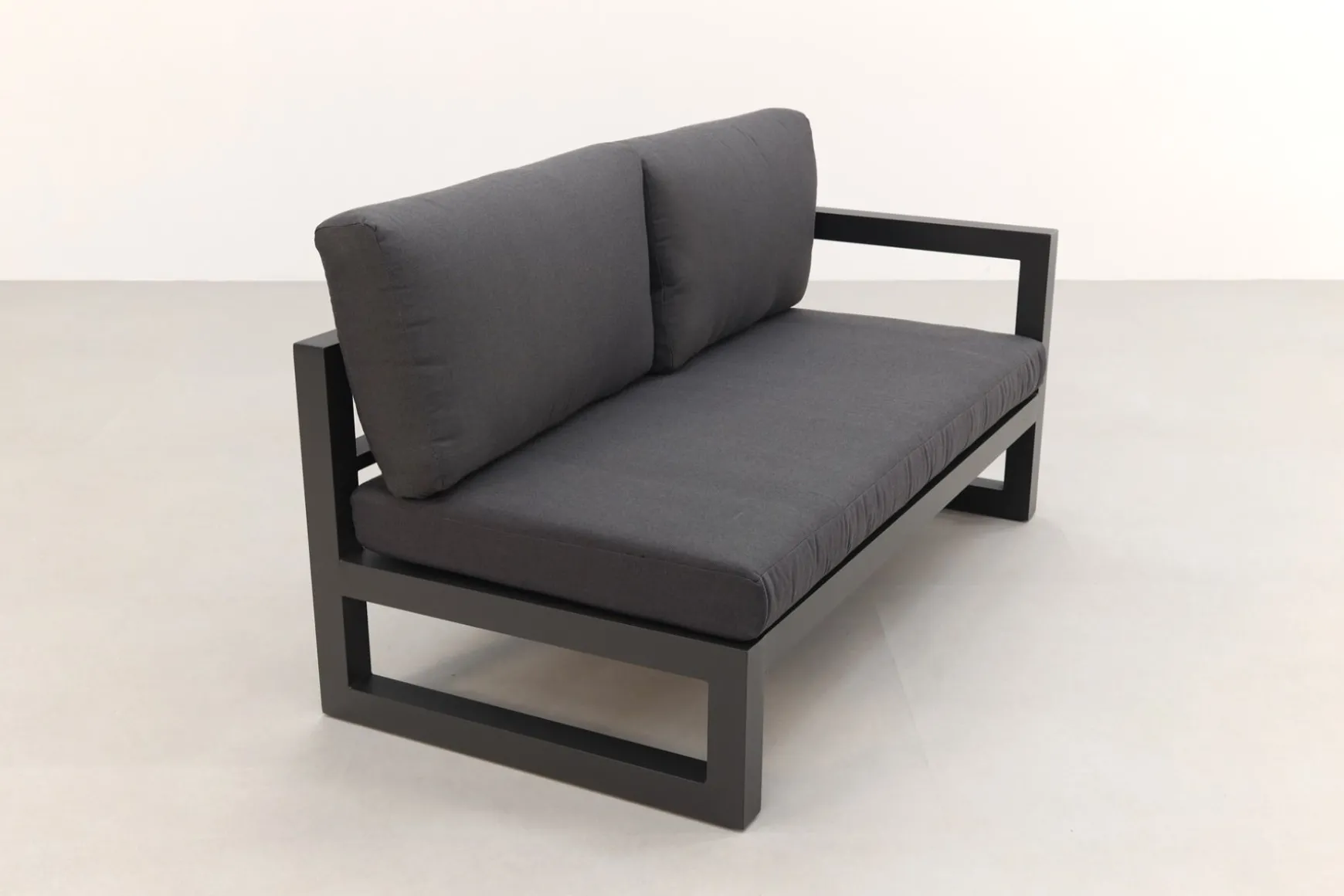 Divan aluminium loungeset - hoekbank - antraciet
