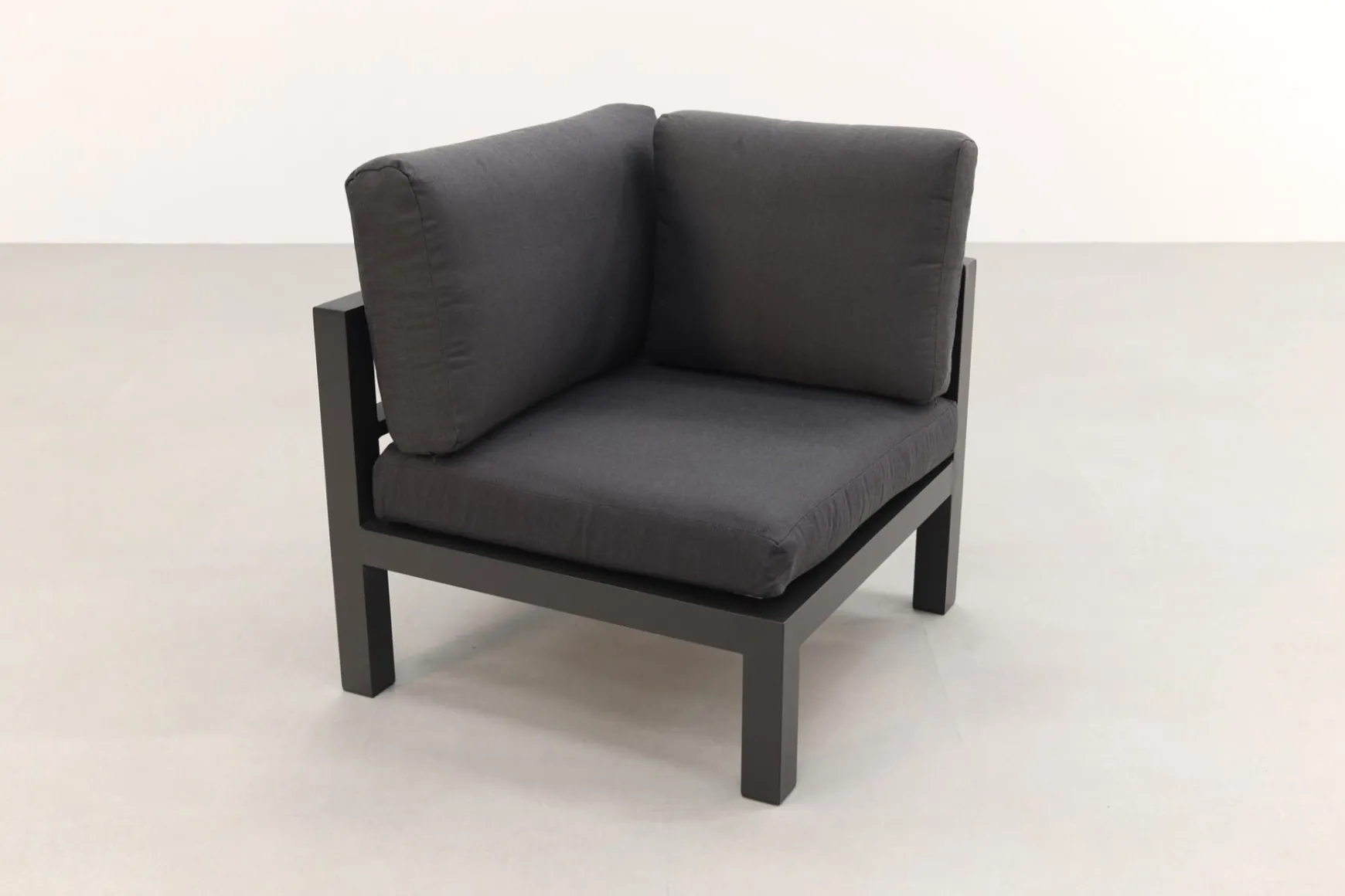 Divan aluminium loungeset - hoekbank - antraciet