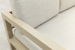 Divan aluminium loungeset - hoekbank - Latte/Beige