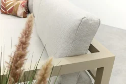 Divan aluminium loungeset - hoekbank - Latte/Beige