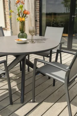 Dublin ronde tuintafel Ø120 cm. - Antraciet