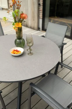 Dublin ronde tuintafel Ø120 cm. - Antraciet