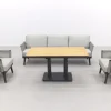 Durban/Medina teak verstelbare stoel-bank loungeset - 4-delig - Op=Op