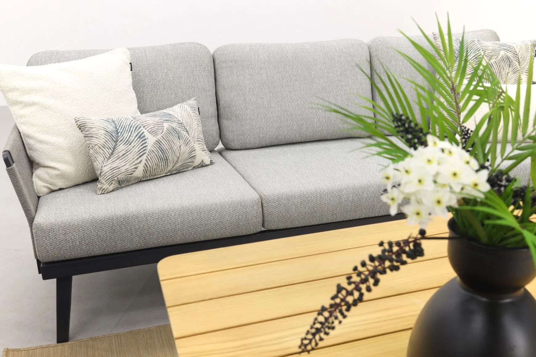 Durban/Medina teak verstelbare stoel-bank loungeset - 4-delig - Op=Op