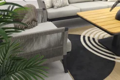 Durban/Medina teak verstelbare stoel-bank loungeset - 4-delig - Op=Op