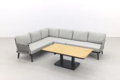 Durban/Medina teak verstelbare loungeset - hoekbank - 2-delig - Op=Op