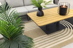 Durban/Medina teak verstelbare loungeset - hoekbank - 2-delig - Op=Op