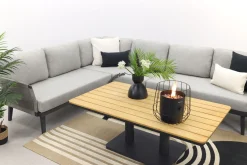 Durban/Medina teak verstelbare loungeset - hoekbank - 2-delig - Op=Op