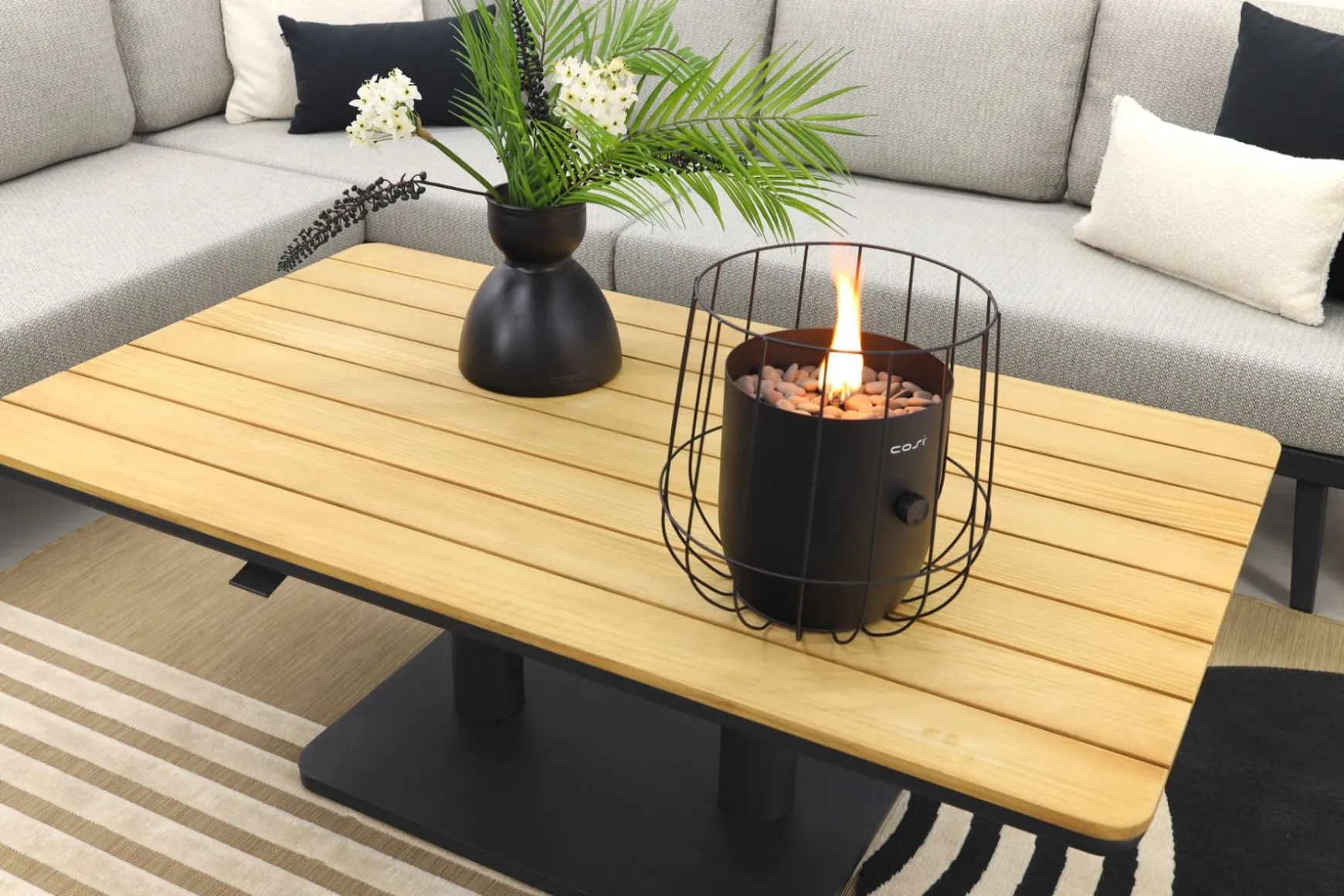 Durban/Medina teak verstelbare loungeset - hoekbank - 2-delig - Op=Op
