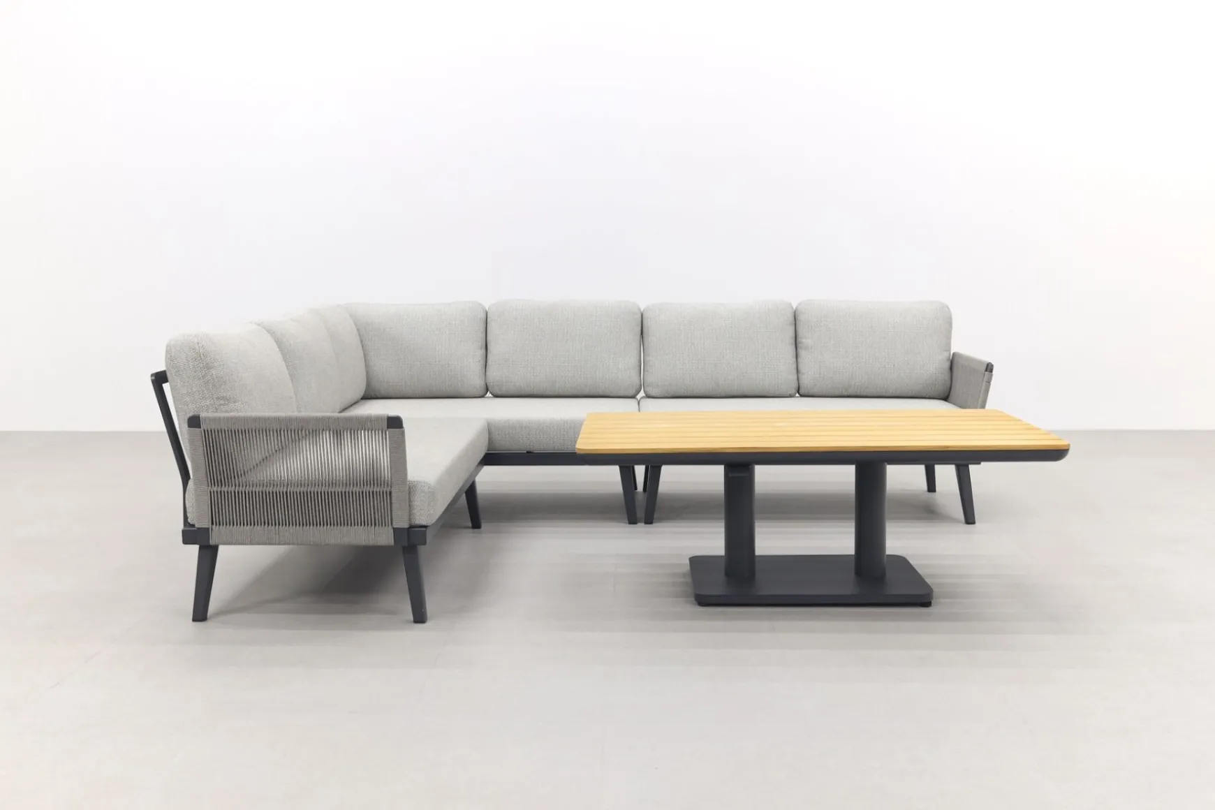 Durban/Medina teak verstelbare loungeset - hoekbank - 2-delig - Op=Op