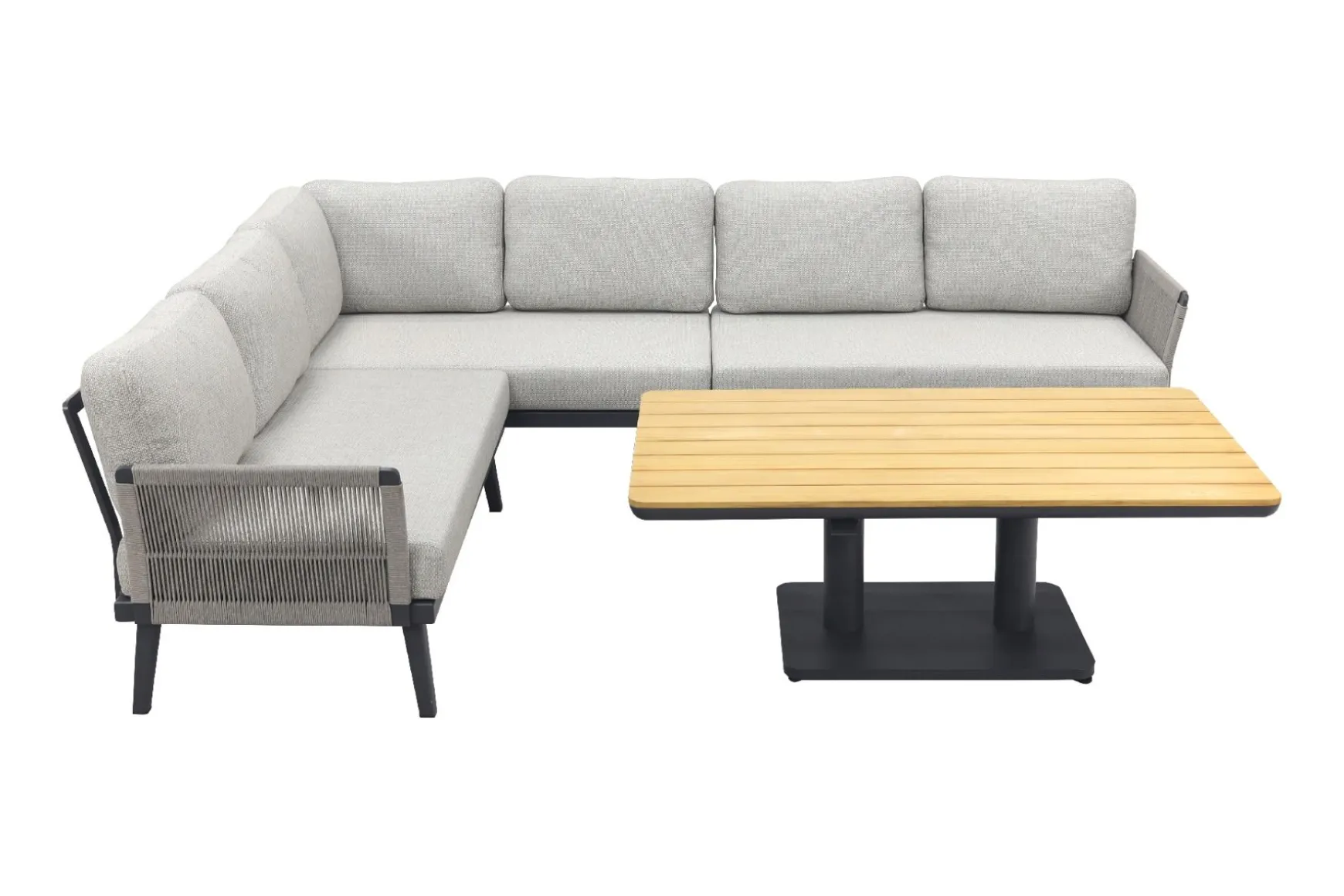 Durban/Medina teak verstelbare loungeset - hoekbank - 2-delig - Op=Op
